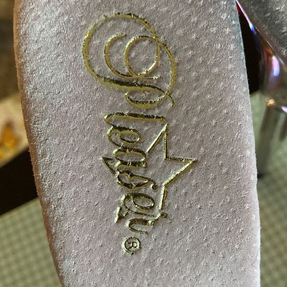 Pink glitter and rhinestone Pleaser mules - Picture 6 of 12